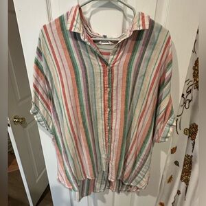 Time and Tru multi colored blouse 👚